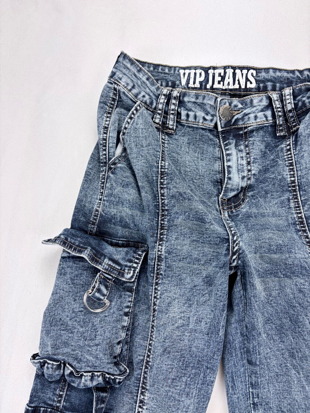 VIP Jeans Women's Cargo Panel Skinny Jeans Size 2 - Picture 10 of 12
